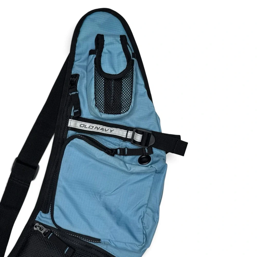 Vintage Y2K 2003 Old Navy Trail Hiking Crossbody Sling Bag Nylon Adjustable